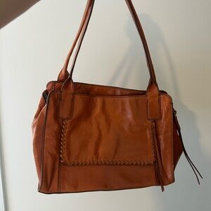 HOBO Rich Brown Leather Shoulder Bag